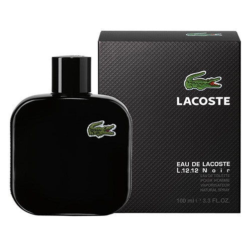 LACOSTE L.12.12 EAU NOIR (BLACK) MEN 3.4 OZ. EDT SP