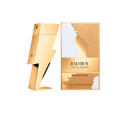 CAROLINA HERRERA BAD BOY GOLD FANTASY MEN 3.4 OZ. EDT SP